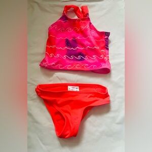 18 month baby girl 2 piece Swimsuit Pink Platinum